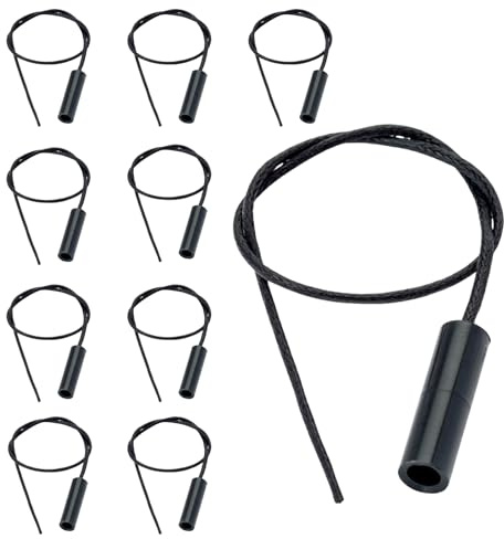 ORION LIGHTSTYLE Zugschalterschnur 10 Stück Schnur für Zugschalter 25cm Zugkordel Lampen Tischlampen Lampenschnur Schwarz