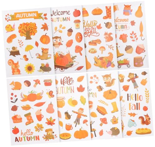 Veemoon 16hojas Pegatinas Decorativas Para Ventana De Acción De Gracias De Adhesivos Para Ventanas Decoraciones Para Fiestas De Otoño Pegatinas De Papel Para De Suministros Para Acción