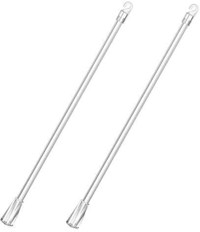 DEARMAMY 2 Stück Teiliges Transparente Gardinen schleuderstäbe aus Robustem Ersatz stäbe für Vertikale Jalousien Einfache Montage Passend für Vorhänge und Fensterdekoration