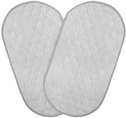 HONITANO 2 Piezas Padena De Viaje De Viaje Empapador Reutilizable Almohadillas De Cama Para Incontinencia Empapadores Reutilizablesbebe Almohadilla De Cama Impermeable Para Bebé Grey