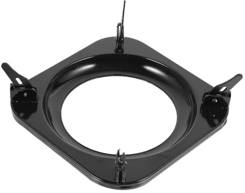 SHINEOFI Support à Casseroles Facile à Installer Antidérapant en Métal Noir pour Cuisinière à Gaz Cuisine et Restaurant