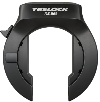 TRELOCK RS 561 AZ Rahmenschloss – Schlüssel ist abziehbar – Quadratischer gehärteter Stahlbügel – Sicherheitsstufe 15