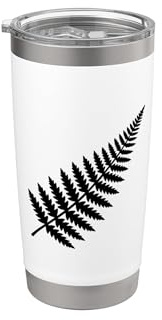 New Zealand Fern NZ Proud Kiwi Bird New Zealander Stainless Steel Insulated Tumbler