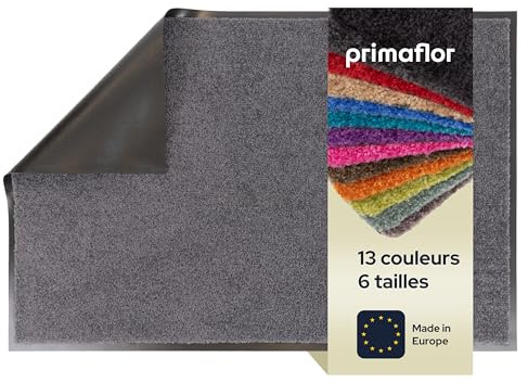 Primaflor Schmutzfangmatte Clean | 120 x 180 cm | Grau | 9 mm hohe Polyamid-Oberfläche mit Vinylrücken, Cfl-s1 und schwarzem Rand für Eingang, Flur und Tür