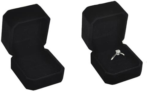iSuperb Kästchen StückRing Schatulle Schmuck Schmuckkästchen Kästchen (Beflockung Ring Box) …