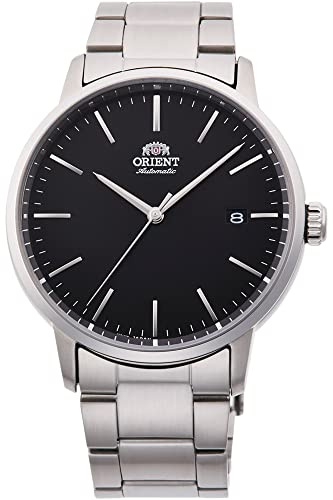Orient Automatik Herren Armbanduhr aus Edelstahl in der Farbe Silber-Schwarz 40mm, Wasserdichtigkeit: 10Bar, RA-AC0E01B10B