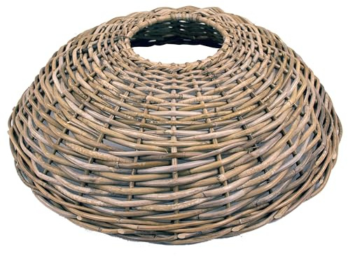 artplants.de Weihnachtsbaumkorb Jericho aus Rattan, grau-braun, 21cm, Ø87cm - Weihnachtsbaum Rock