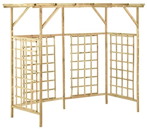 Pergola für 3 Mülltonnen Kiefernholz Imprägniert
