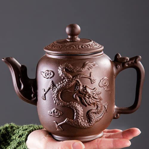 XIALON 800ml Yixing Tetera de arcilla púrpura para infusiones Oficina Filtro de hogar Kung Fu Hervidor de té Set