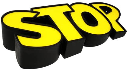 STOP Cuneo Fermaporta Ferma Porta Finestra di Sicurezza Antivento Protezione Dita Fermafinestra, Antiscivolo – Casa, Ufficio, Cameretta dei Bambini (GIALLO)