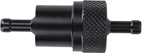 Oxford Alloy Fuel Filter 6mm Inline Motorcycle Motorbike Scooter Gas Fuel Cleaning Filter Kit, Black