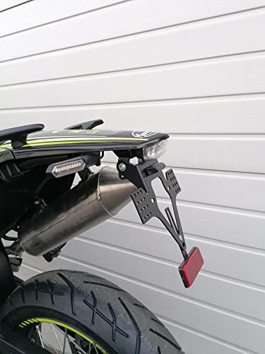 Kennzeichenhalter für FB Mondial SMX 125 Bj 2021-2025 GroFaTec EVO-Set Kennzeichenträger Enduro smx125 Supermoto Nummernschild kurzes Heck Heckumbau KL Motors KXE 125