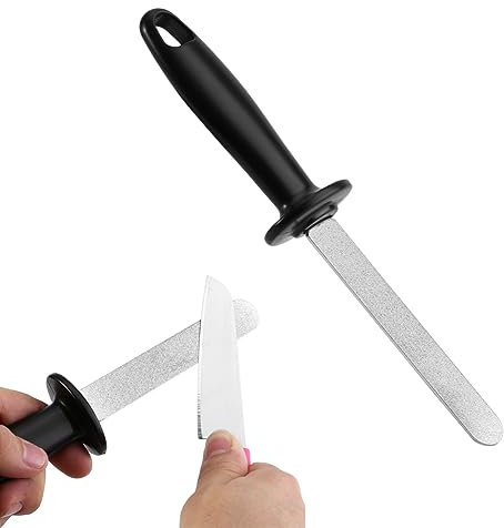 KOSDFOGE Aiguiseur Portatif Double Face, Pierre à Aiguiser Pour Couteaux Adamant, Pierre à Aiguiser Pour Outils De Jardin Pour la Cuisine, le Jardin, les Outils D'extérieur