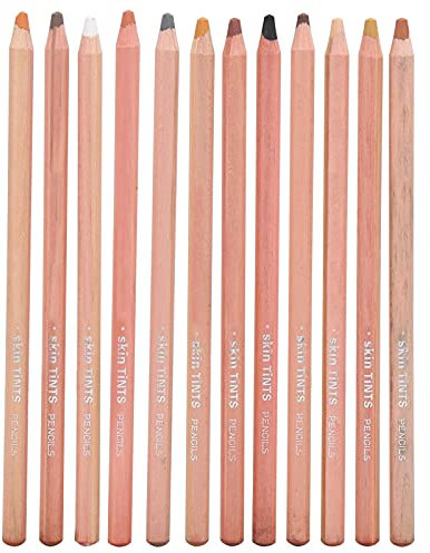 Caran D'Ache - Lápices pastel de color piel suaves para artistas – Juego de herramientas de pintura para dibujo y retrato de tóner pintado a mano – 21 × 11 × 1