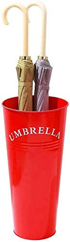 Regenschirm-Eimer, Zuhause, europäischer Stil, einfacher Schmiedeeisen-Büro-Regenschirmständer, kreativer Regenschirm-Aufbewahrungseimer, Mehrfarbig/Rot