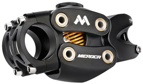 Fiorky Verstellbarer Mountainbike-Vorbau, Stoßdämpfung, Fahrrad-Vorbau-Lenkerverlängerung, Aluminiumlegierung, kurzer Lenkervorbau for die meisten Fahrräder/Rennräder/MTB/BMX-Radfahren