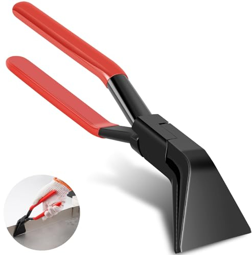 Pinza Piegatrice a 45°, Pinza Piegatrice, Piegata a 45°, Pinza per Piegare le Lamiere, Acciaio al Carbonio Nero, Pinze Pieghevoli con Manici Antiscivolo per Piegare e Levigare la Lamiera, Rosso