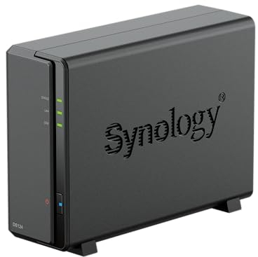 Synology DS124 1-Bay Discstation NAS (Realtek RTD1619B 4 core 1.7 GHz 1GB DDR4 RAM 1xRJ-45 1GbE) 4TB Bundle con 1x HAT3300-4T