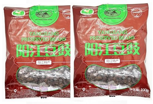 Yang Jiang Salted Black Beans Preserved Black Beans Yangjiang Douchi 200g (2 * 100g)