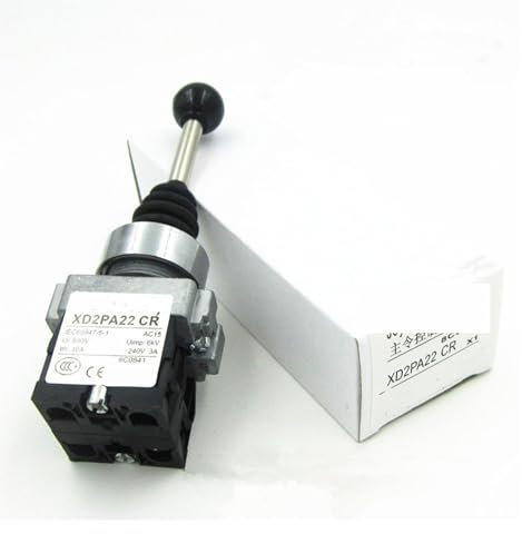 AZOOB 1Pc XD2PA22CR 2NO 2Positions Momentary Spring Wobble Stick ERTEYIN
