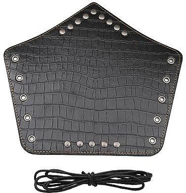 DINSOAVR Handgelenkschutz, mittelalterliche Cosplay-Armstulpen, Schnürung, Vintage-Piraten-Handschuh, Armband, verstellbar, Zubehör, Schwarz , Reference Dimensions