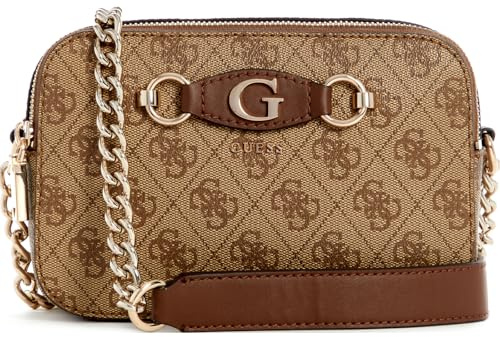 GUESS Izzy Camera Bag Latte Logo/Brown