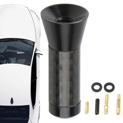 Antena de Radio para automóvil,Antena de Radio para camión - Antena para Parabrisas de Coche de 3,5 cm | Antena de Parabrisas de Coche de Metal, Antena de diseño de Coche de Fibra de Carbono para