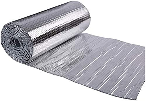 Película Aislante Reflectix, lámina de Aluminio, Placa reflectora, Color Acero, Vidrio, Parasol, protección Solar, Aislamiento de calefacción por Suelo Radiante, lámina Reflectante para suel