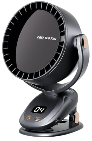 Portable Handheld Fan, Quiet Mini Cooling Device, 5.63in USB Rechargeable, Versatile Personal Set, Compact Air Circulator for, Bedroom, Travel, Camping, and Outdoor Use