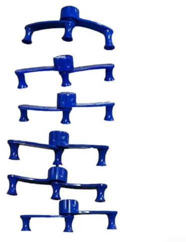 Clip per piantare rami e alberi da frutto strumento di regolazione per pere agrumi sistema di supporto da giardino con design di drenaggio cavo, 13 cm, blu, confezione da 6