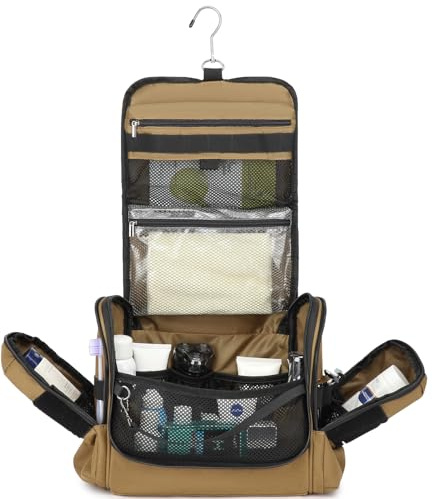 Kulturbeutel Herren Taktische Kulturtasche zum Aufhängen | Nylon, großes Fassungsvermögen, 360° Drehhaken, Waschtasche für Reise Camping Wochenende