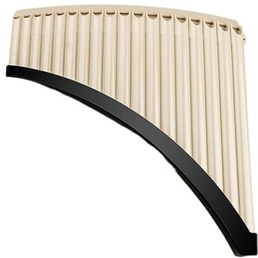 Panflöten Panflöte in C Dur für Anfänger und Profis(Beige,18-pipe)