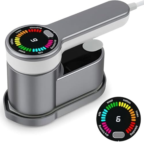 MF artSHOP Ferro Da Stiro a Vapore Portatile 2-in-1, 1200W Professionale con Display LED, Riscaldamento Rapido 5s, Stiratura Verticale e Orizzontale, Vapore Continuo, 6 Modalità Di Stiratura