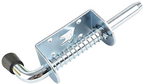 sourcing map Loquet A Ressort Targette A Ressort Verrou de Porte Serrure Pour Meuble Abri de Portail Garage 4.7pouces Long