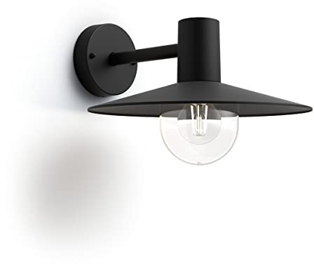 Philips LED myGarden Applique Skua, Lampada a Parete per Esterni, E27, Nero