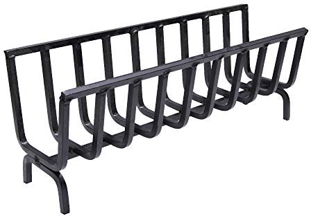 Fonderia Bongiovanni | Brucialegna | porta legna | portalegna da interno | portalegna da esterno | braciere | in ferro per camino e barbecue (cm 72x20x28h)