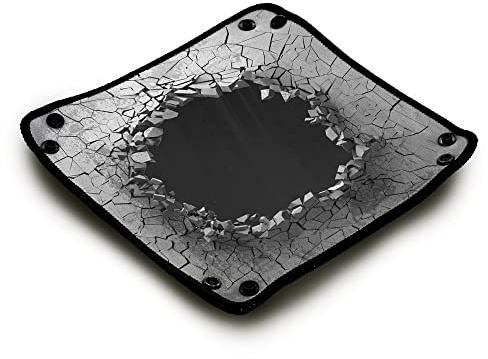 Immersion Würfelbrett aus Neopren, Würfelschale, Zubehör für Würfelspiele und Gesellschaftspiele, Motiv: Dark Hole