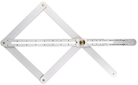 WJJ Multifunzionale Universale a soffitto Trimming Angolo Diagonale Righello Scala ad Alta precisione Gomitolo Lavorazione del Legno Righello
