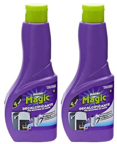 Decalcificante Macchinetta caffè, Trattamento Anticalcare per Piccoli Elettrodomestici, Biodegradabile al 98%, 200 ml (2 Unità)