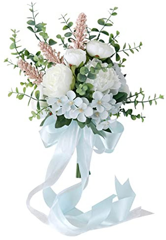Eleganter künstlicher Rosenstrauß für Hochzeit, Brautstrauß, Outdoor-Foto-Requisiten