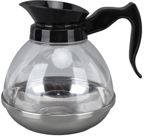 Leapiture 1.2QT Coffee Pot Carafe Glass Coffee Maker Pot With Handle Coffee Machine Replacement Pot for Electric Drip Coffee Maker