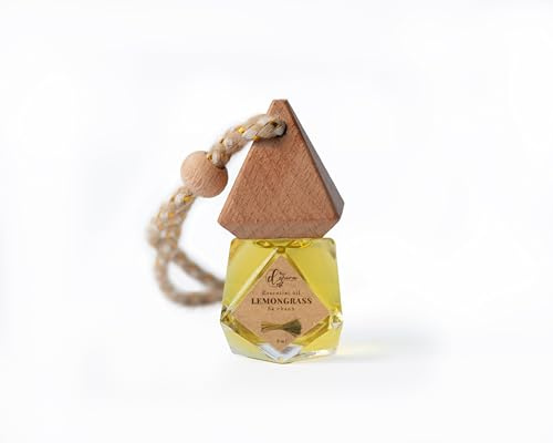 Deodorante per auto con citronella 2 × 8 ml + 1 regalo – naturale, di lunga durata, con olio essenziale puro, neutralizzante e aromaterapeutico.