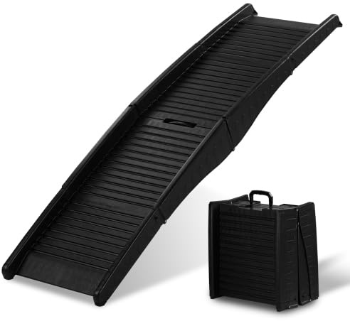 HOBBYZOO Escalier pour Chien, Rampe Voiture Pliable & Antidérapant - Rampe de Coffre pour Chien & Chat - Capacité de Charge 50kg, 150x40 cm