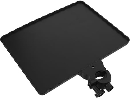 Mobestech Large Multifunctional Microphone Stand Tray with Accessory Holder for Professional Live Broadcast and Music Recording Equipment Plastic Platform for Enhanced Audio Performance in