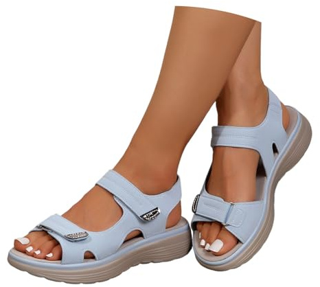 Sandalias Mujer Verano Ortopédicas Comodas Plataforma Deportivas Zapatos Casual Transpirables Antideslizantes Sandalia para Trekking Caminar Senderismo 36-43