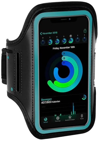 ONEFLOW Workout Case für Google Pixel 7a Sportarmband zum Joggen mit Touch Fenster, Handy Armband für Sport und Outdoor, Handyhalterung für den Arm, Lauftasche Jogging, Blau