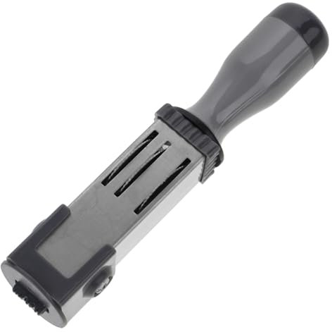 VILLCASE Datumsstempel Klein 21mm Handstempel Rollstempel Mit Holzgriff Präziser Zeitstempel Für Scrapbooking Tagebücher Und Briefgestaltung