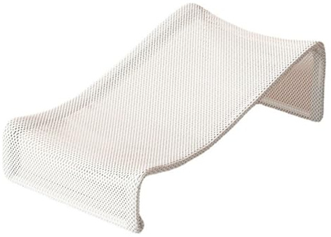 OFFSCH Babybadewannenmatte aus Kohlenstoffstahl und Weichem Stoff Rutschfester Badewannensitz zur Unterstützung und Komfort für Babys Beim Baden