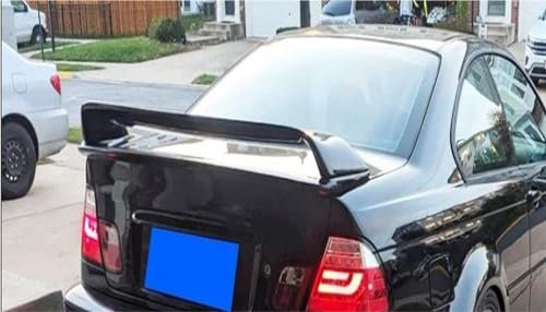HeckflüGel Auto-Spoiler ABS Auto Heckflügel Für 3er E46 Heckspoiler Limousine 1998 1999 2000 2001 2002 2003 2004 2005 2006 Flügelspoiler(Farbe:Schwarz)
