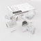 Schuette® Suprafix Plissee Klemmhalter ohne Bohren ● 4 Stück Set ● Incognito x (Transparent)